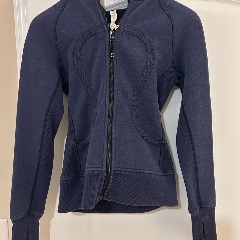 lululemon athletica Deep Navy Zip-Up Bomber Jacket
